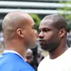 Fabio Wardley vs Daniel Dubois: Fabio Wardley and Daniel Dubois face off at media day/public workout