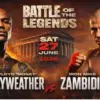 Floyd Mayweather vs Mike Zambidis fight poster for June 27
