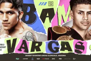 Antonio Vargas vs Bam Rodriguez fight poster for June 13