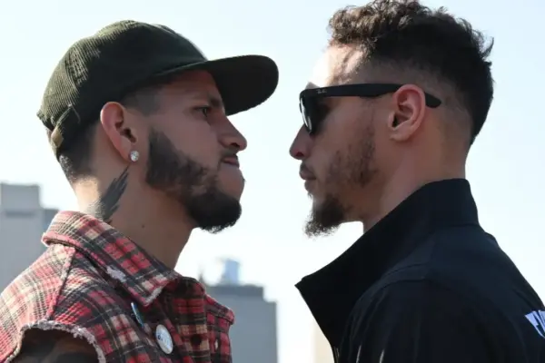 Edgar Berlanga and Steven Butler face off