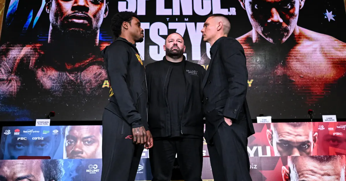 Tim Tszyu vs Errol Spence Jr final presser face off