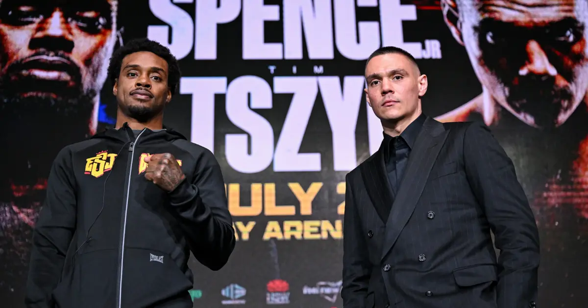Tim Tszyu and Errol Spence Jr. face the cameras