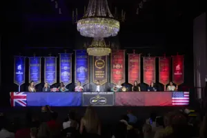 All fighters from the main card at Mikaela Mayer vs Chantelle Cameron launch presser