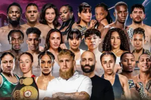 Portraits of all fighters on the Amanda Serrano vs. Lucrecia Manzur fight card