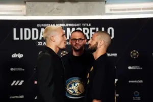 George Liddard and Dario Morello face off