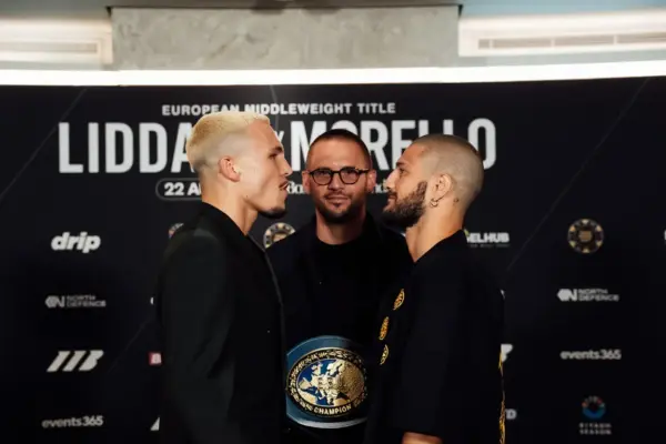 George Liddard and Dario Morello face off