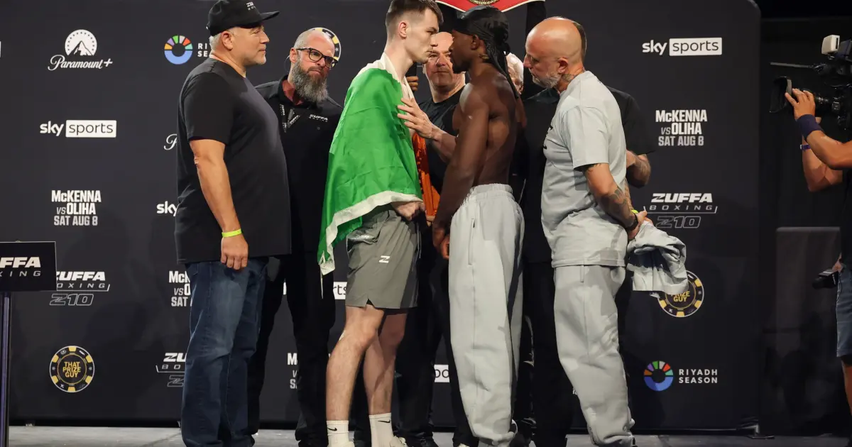 Aaron McKenna vs Etinosa Oliha face off