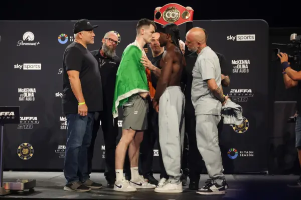 Aaron McKenna vs Etinosa Oliha face off