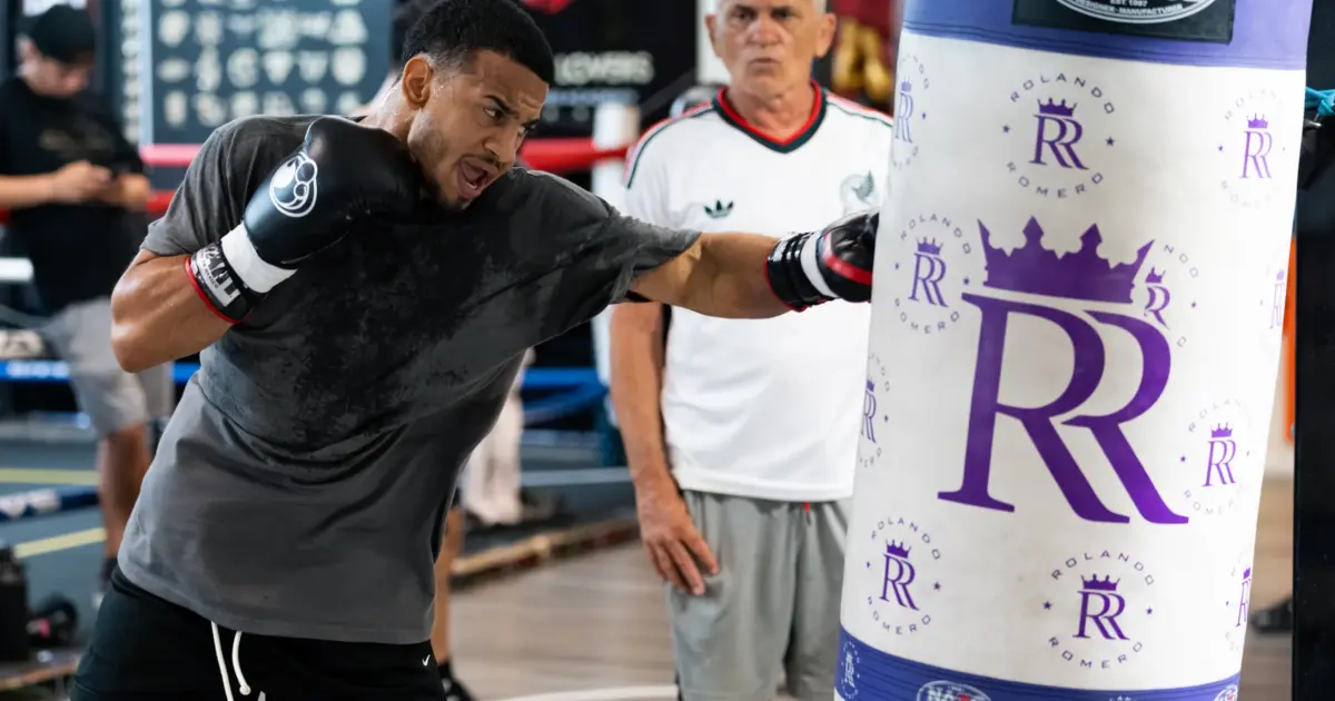 Rolly Romero vs Teofimo Lopez: Rolly Romero workout Photo from media day ahead of Teofimo Lopez fight