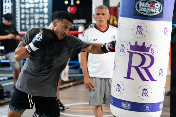 Rolly Romero vs Teofimo Lopez: Rolly Romero workout Photo from media day ahead of Teofimo Lopez fight