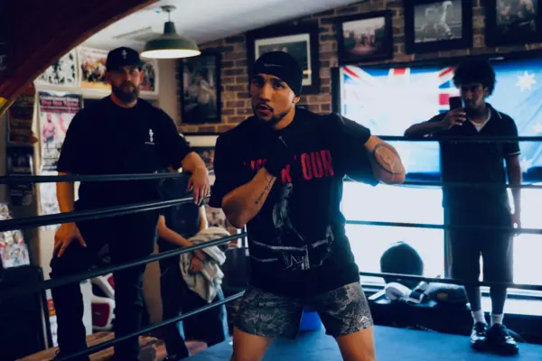 Teofimo Lopez Training Camp/Media Day workout photo ahead of Rolly Romero fight
