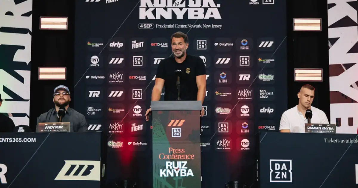 Andy Ruiz Jr. and Damian Knyba at their press conference