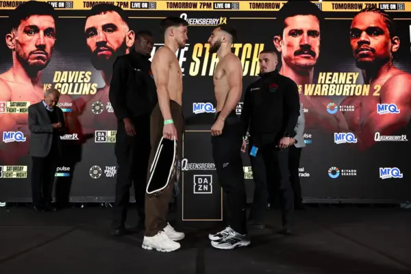 Liam Davies and Nathaniel Collins face off