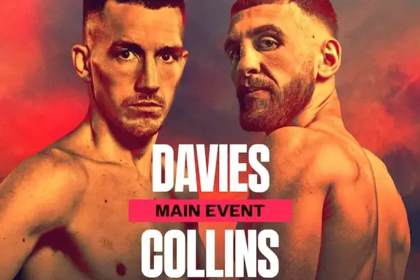Liam Davies vs Nathaniel Collins fight poster for September 26
