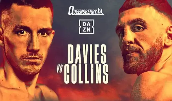 Liam Davies vs. Nathaniel Collins fight poster