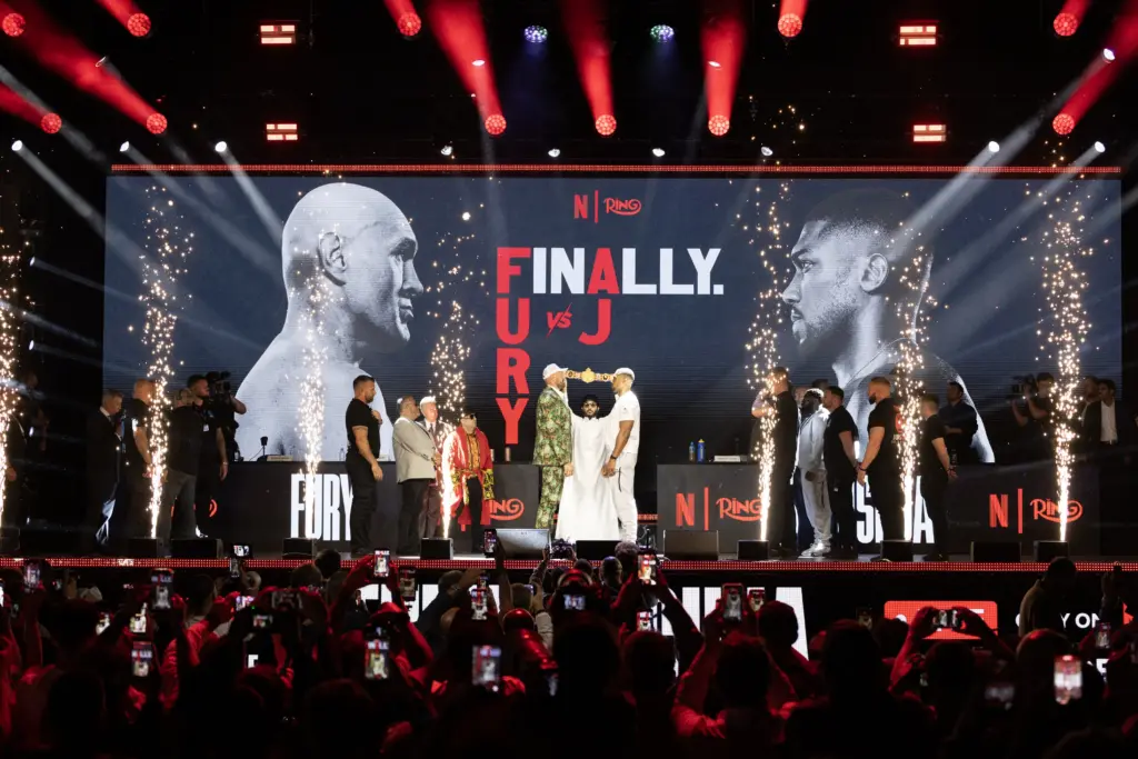 Tyson Fury vs Anthony Joshua launch press conference face-off