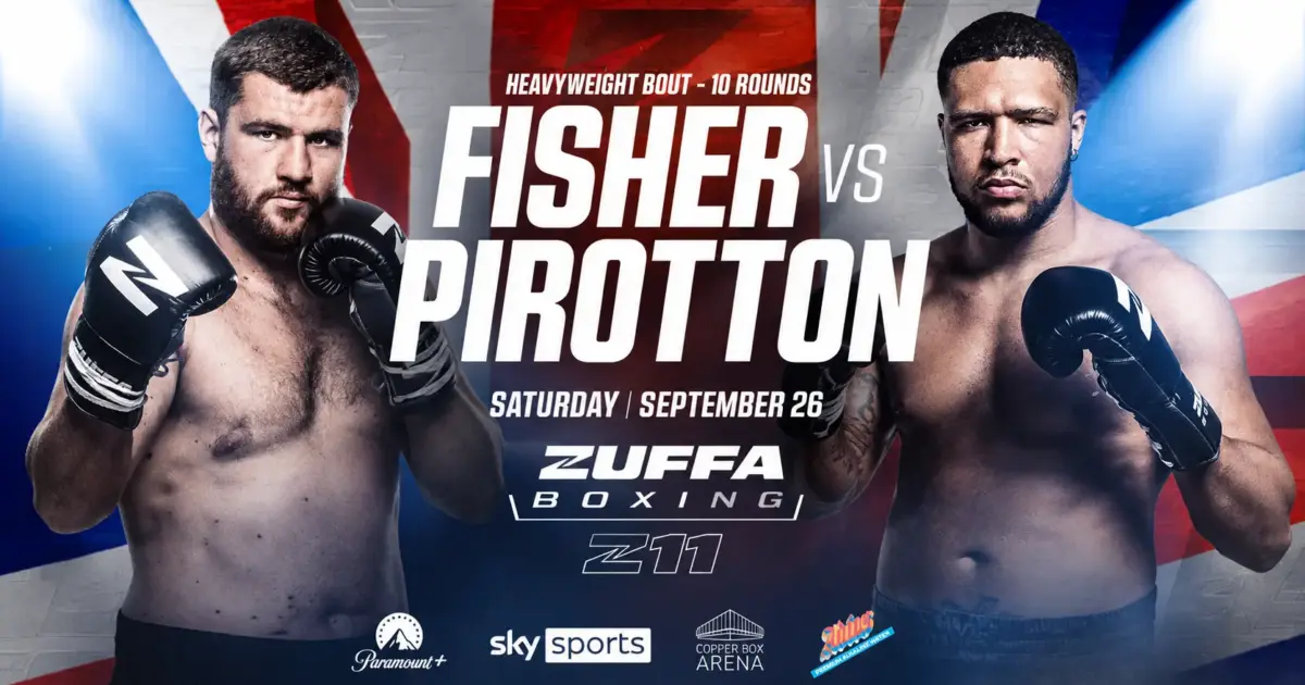 Johnny Fisher vs. Michael Pirotton fight poster