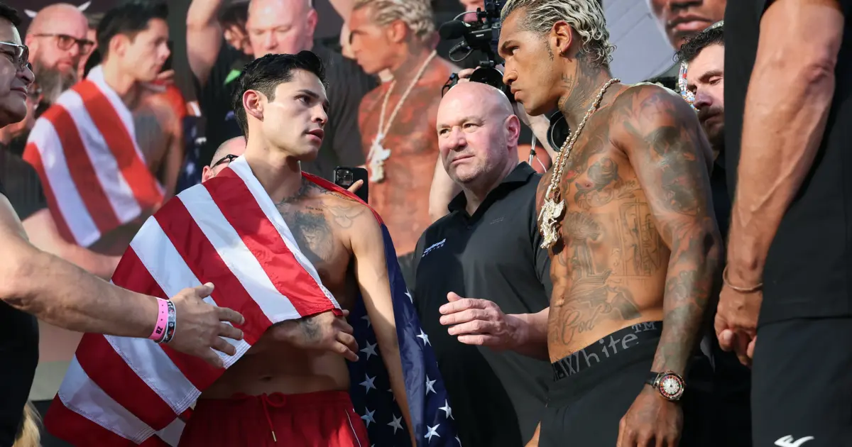 Ryan Garcia and Conor Benn face off