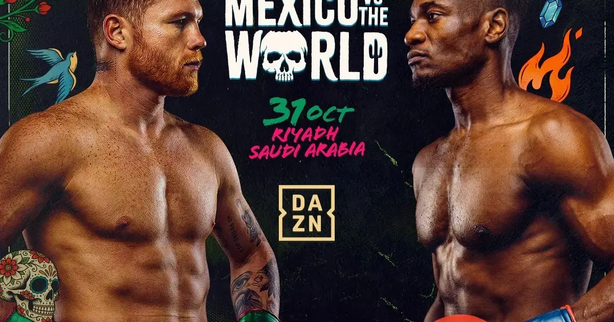 Christian Mbilli vs. Canelo fight poster