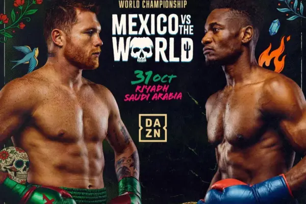 Christian Mbilli vs. Canelo fight poster
