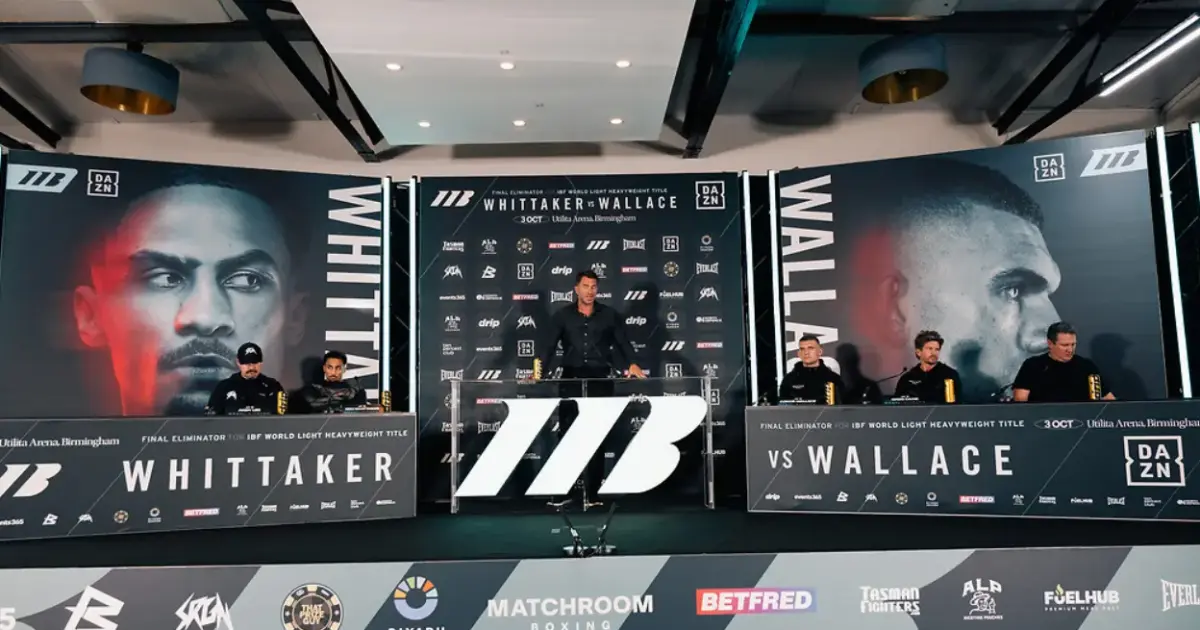 Press conference for Ben Whittaker vs. Conor Wallace