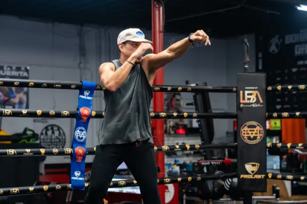 Brandon Figueroa trains for his fight against Tomoki Kameda on October 17, 2026, live on DAZN & TNT from The Chelsea in Las Vegas, NV.