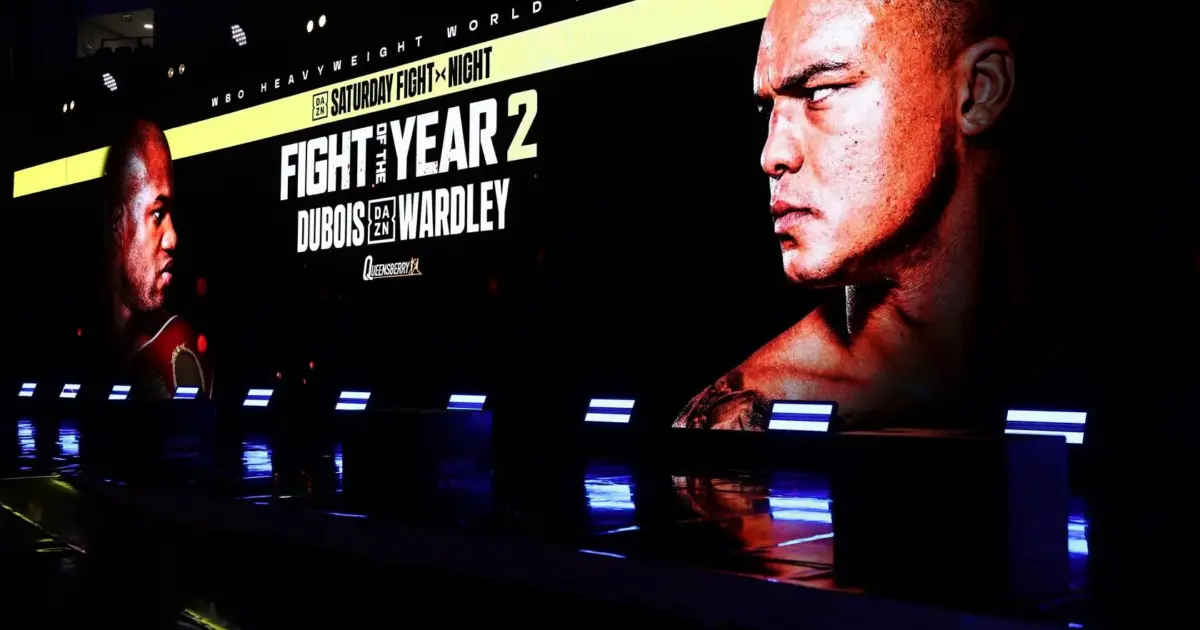Shot from inside O2 Arena for Daniel Dubois vs Fabio Wardley 2