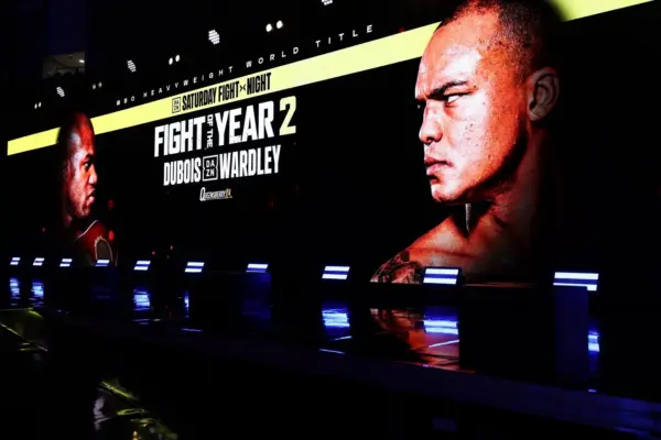 Shot from inside O2 Arena for Daniel Dubois vs Fabio Wardley 2