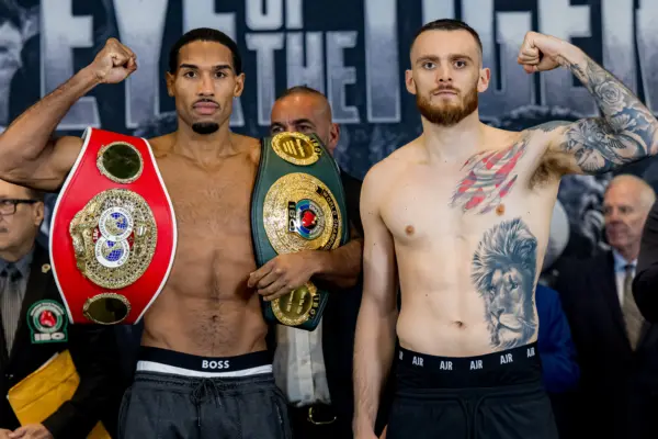 Osleys Iglesias and Oliver Zaren face the cameras