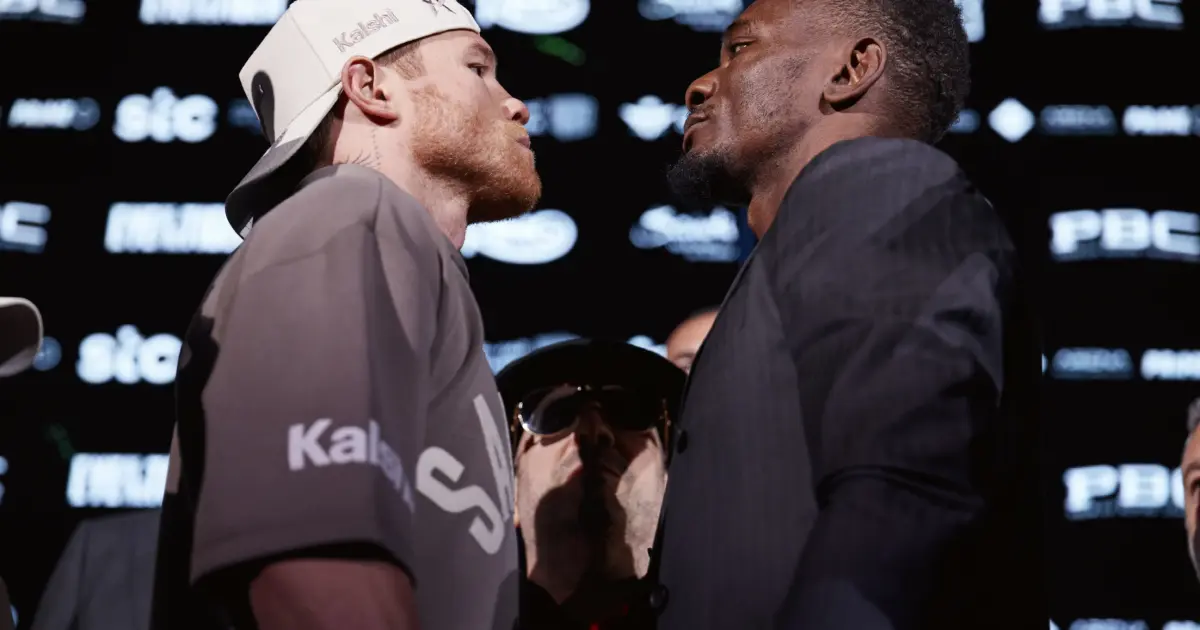 Christian Mbilli vs Canelo final presser face off