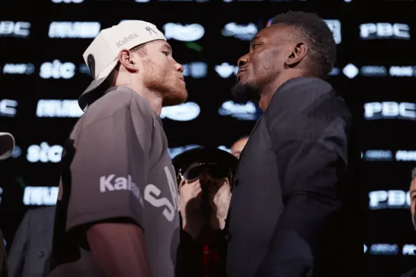 Christian Mbilli vs Canelo final presser face off