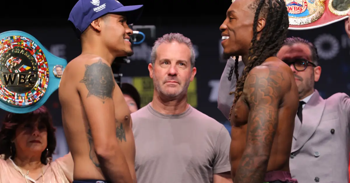 Emanuel Navarrete and O'Shaquie Foster face off